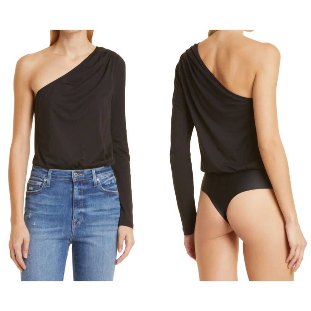 CAMI NYC - Andres One-Shoulder Jersey Bodysuit - Size S (Pre-owned Good)